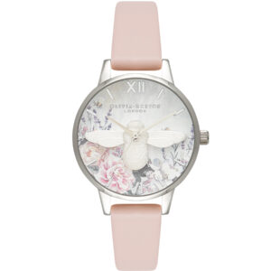 Round Analog White & Bee Dial Ladies (2)